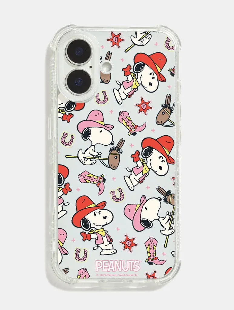 Peanuts x Skinnydip Snoopy Cowboy Shock iPhone Case sold by Skinnydip London