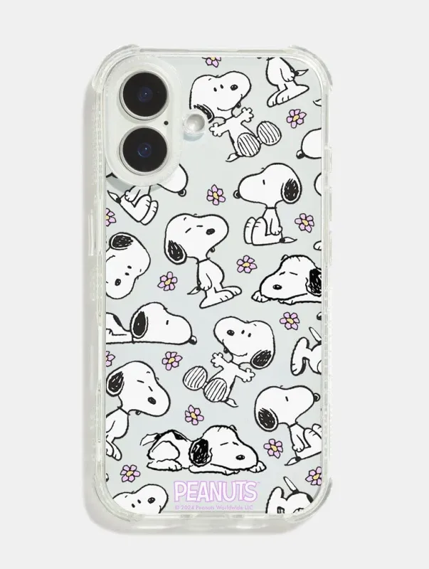 Peanuts x Skinnydip Snoopy Lilac Daisy Shock iPhone Case sold by Skinnydip London