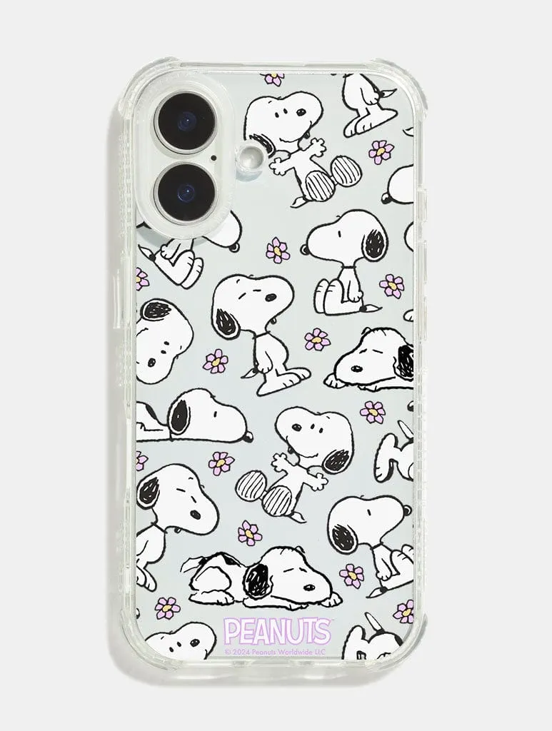 Peanuts x Skinnydip Snoopy Lilac Daisy Shock iPhone Case sold by Skinnydip London