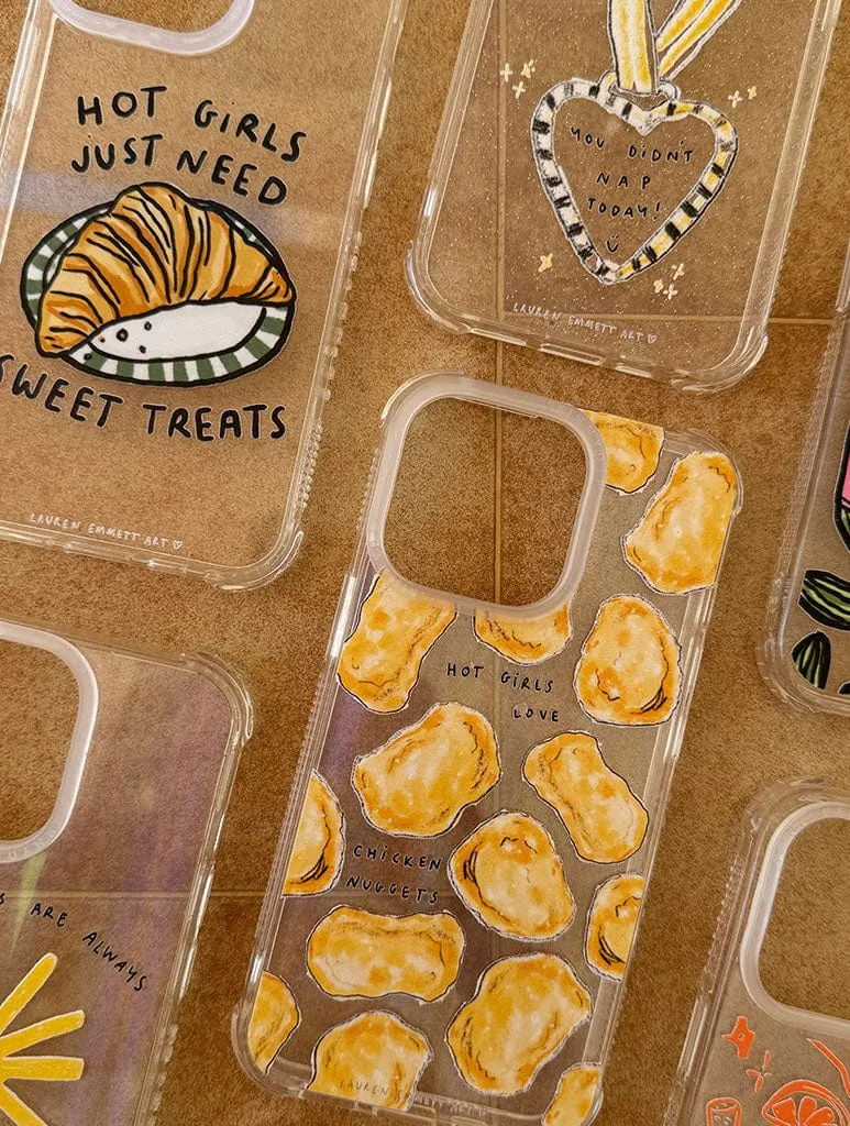 Lauren Emmett x Skinnydip Hot Girls Love Chicken Nuggets Shock iPhone Case sold by Skinnydip London product image thumbnail 2