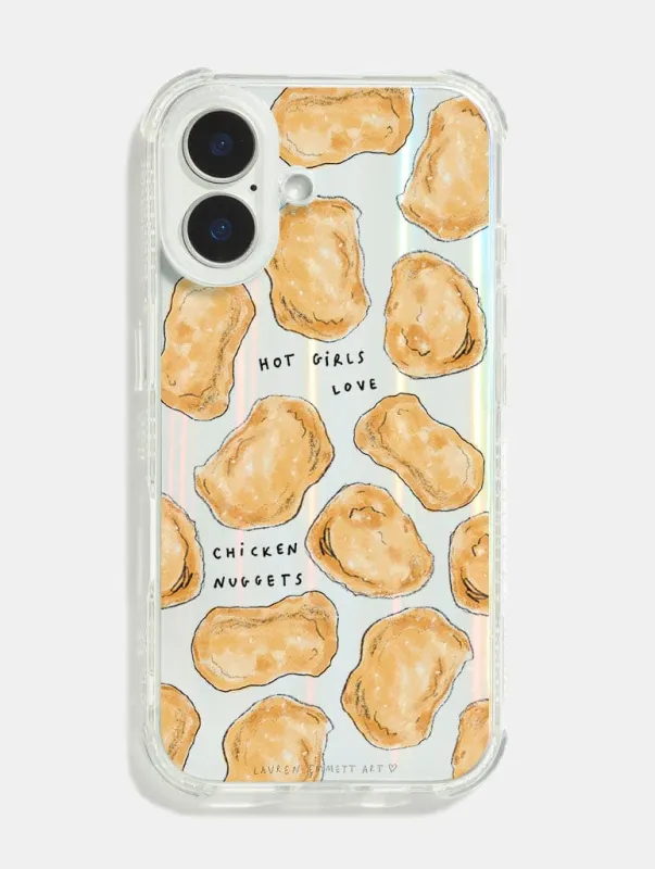 Lauren Emmett x Skinnydip Hot Girls Love Chicken Nuggets Shock iPhone Case sold by Skinnydip London