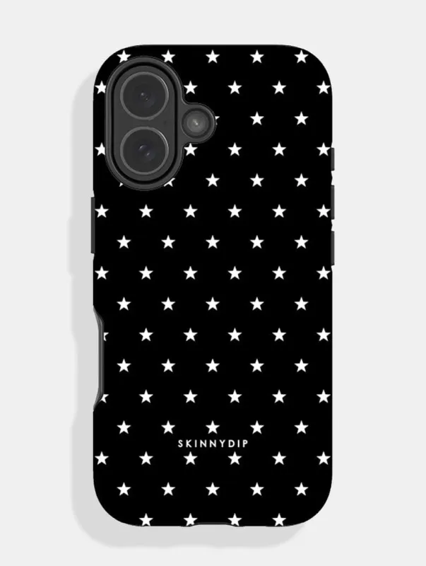 Mini Star Black Ultra Protective iPhone Case sold by Skinnydip London