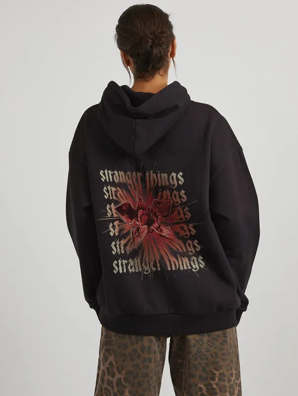 Stranger Things x Skinnydip Hoodie In Black sold by Skinnydip London