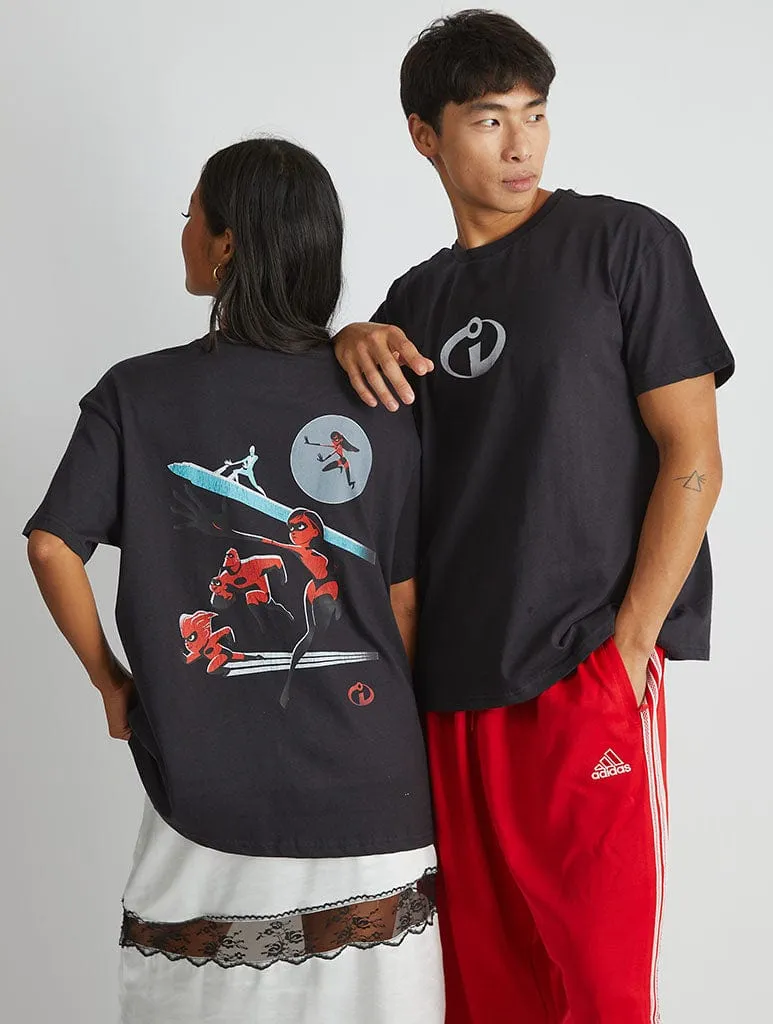 Disney The Incredibles T-Shirt In Black sold by Skinnydip London product image thumbnail 2