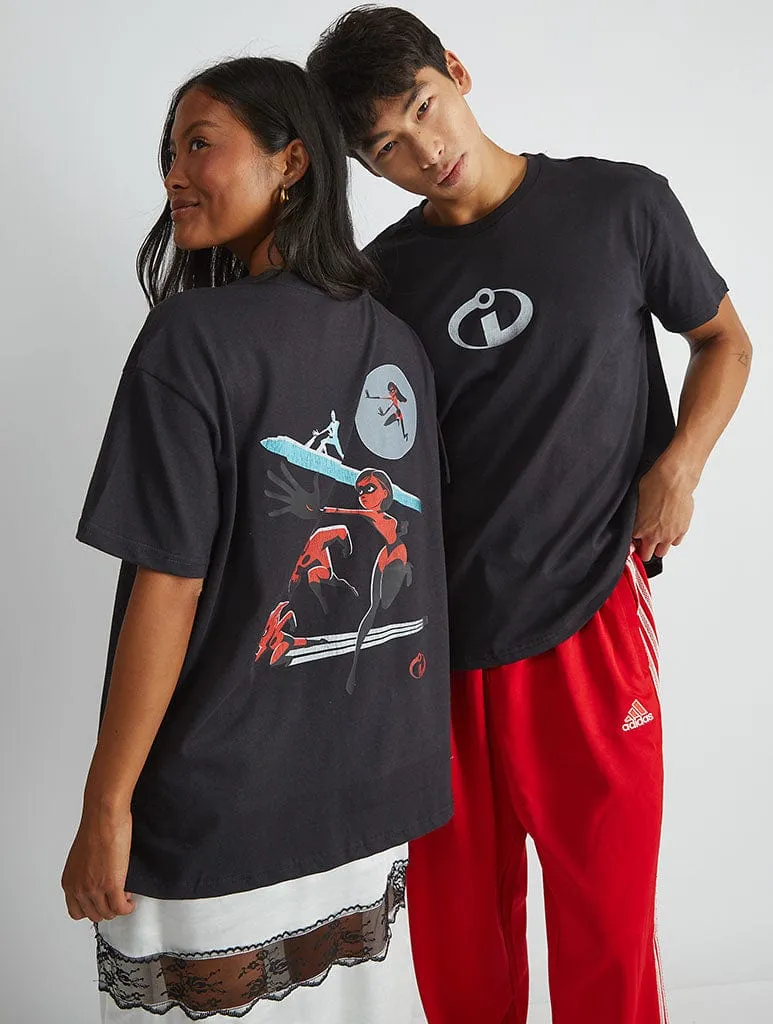 Disney The Incredibles T-Shirt In Black sold by Skinnydip London product image thumbnail 2