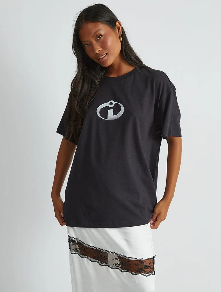 Disney The Incredibles T-Shirt In Black sold by Skinnydip London product image thumbnail 3