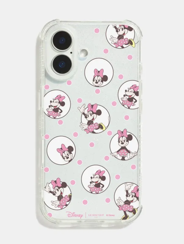 Disney Minnie Mouse Pink Polka Dot Shock iPhone Case sold by Skinnydip London