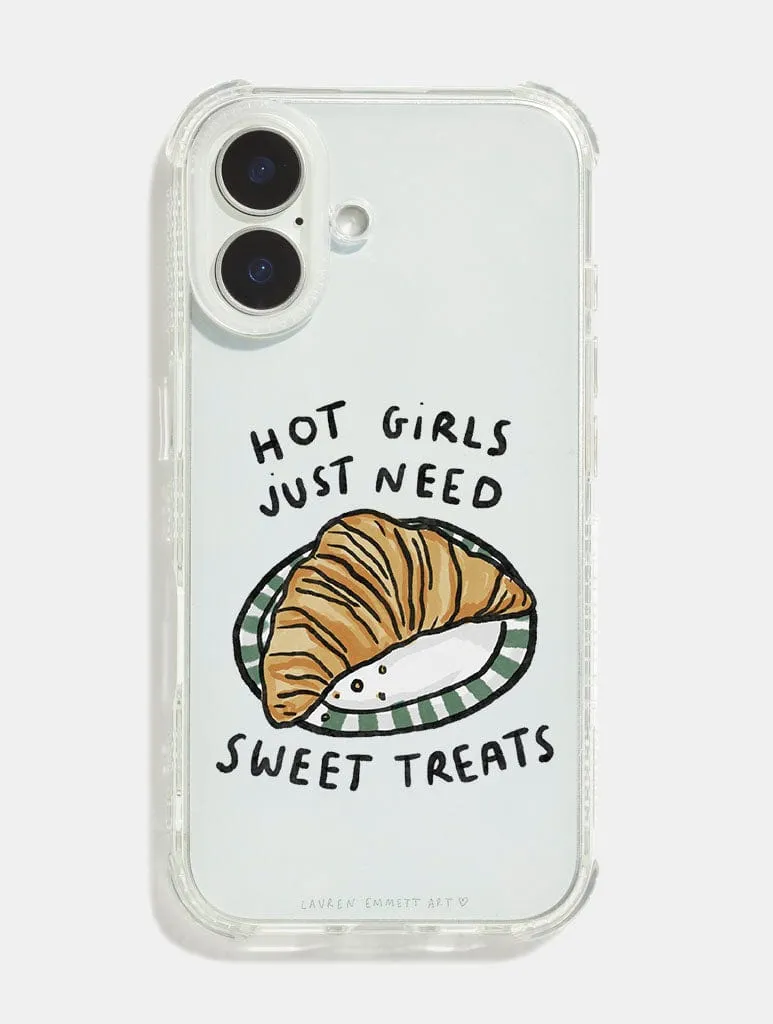 Lauren Emmett x Skinnydip Hot Girls Need Sweet Treats Shock iPhone Case sold by Skinnydip London