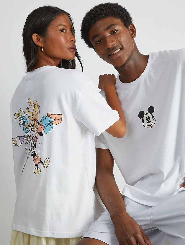 Disney Mickey And Friends T-Shirt In White sold by Skinnydip London product image thumbnail 5