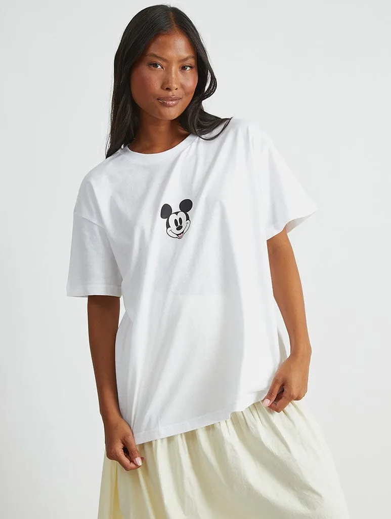 Disney Mickey And Friends T-Shirt In White sold by Skinnydip London product image thumbnail 3