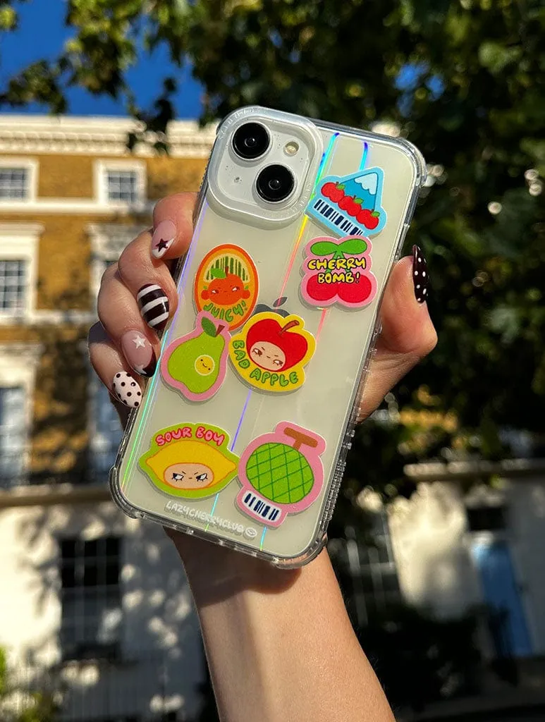 Lazy Cherry Club Fruit Sticker Shock iPhone Case sold by Skinnydip London product image thumbnail 2