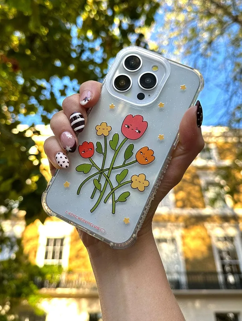 Lazy Cherry Club x Skinnydip Grumpy Flowers Shock iPhone Case sold by Skinnydip London product image thumbnail 2