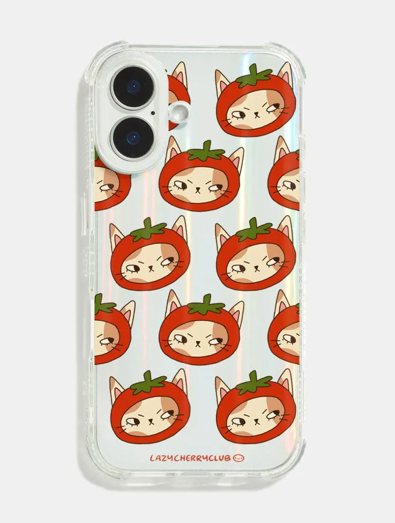 Lazy Cherry Club x Skinnydip Tomato Kitty Shock iPhone Case sold by Skinnydip London