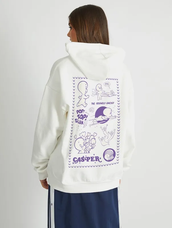 Casper x Skinnydip Casper The Friendly Ghost Hoodie In White sold by Skinnydip London