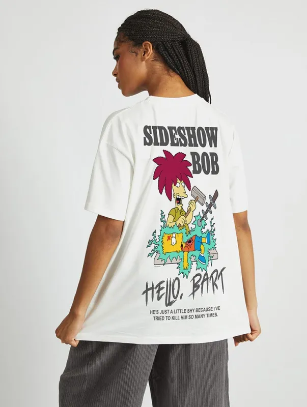 The Simpsons Sideshow Bob T-Shirt In White sold by Skinnydip London