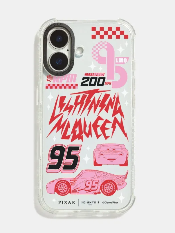 Disney Pixar Cars Lightning McQueen Poster Print Shock iPhone Case sold by Skinnydip London