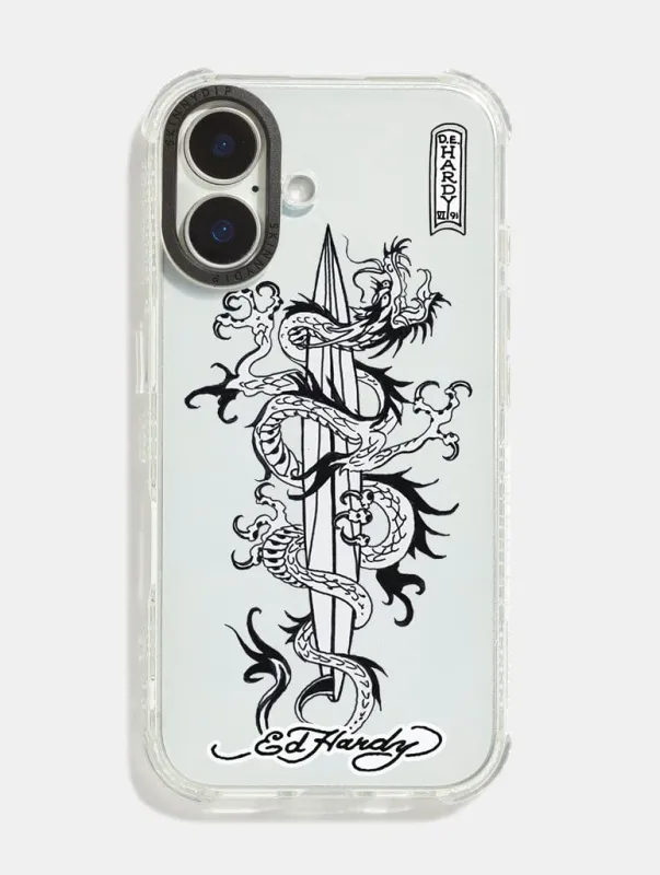 Ed Hardy x Skinnydip Dragon Dagger Shock iPhone Case sold by Skinnydip London