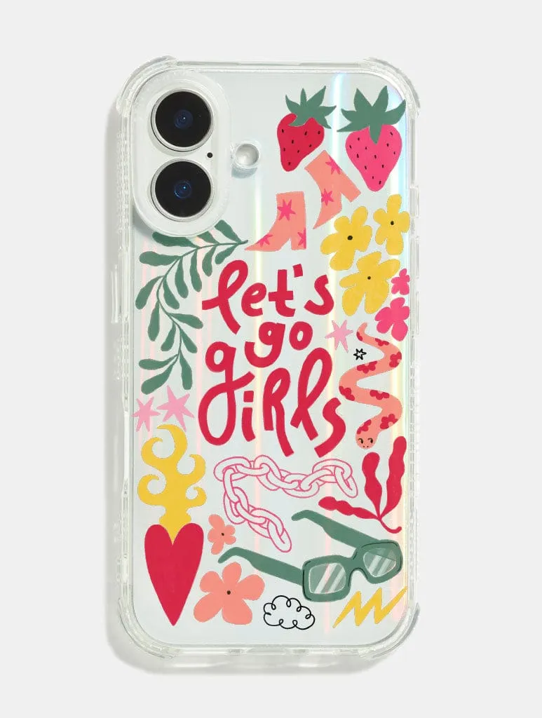 Cloudy Afternoon Studio x Skinnydip Let's Go Girls Shock iPhone Case sold by Skinnydip London