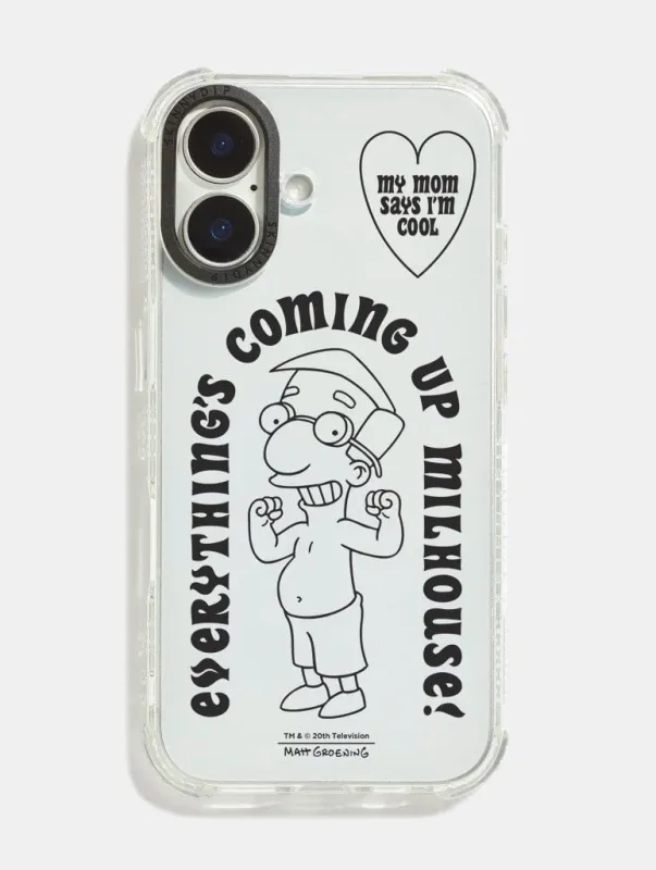 The Simpsons Everything's Coming Up Milhouse Shock iPhone Case sold by Skinnydip London