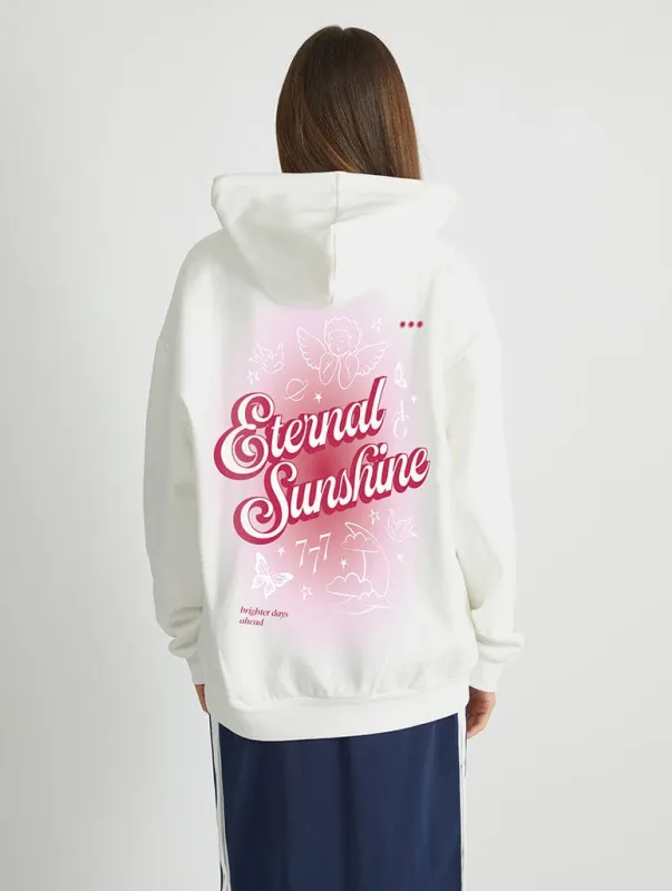 Eternal Sunshine Aura Hoodie In White sold by Skinnydip London