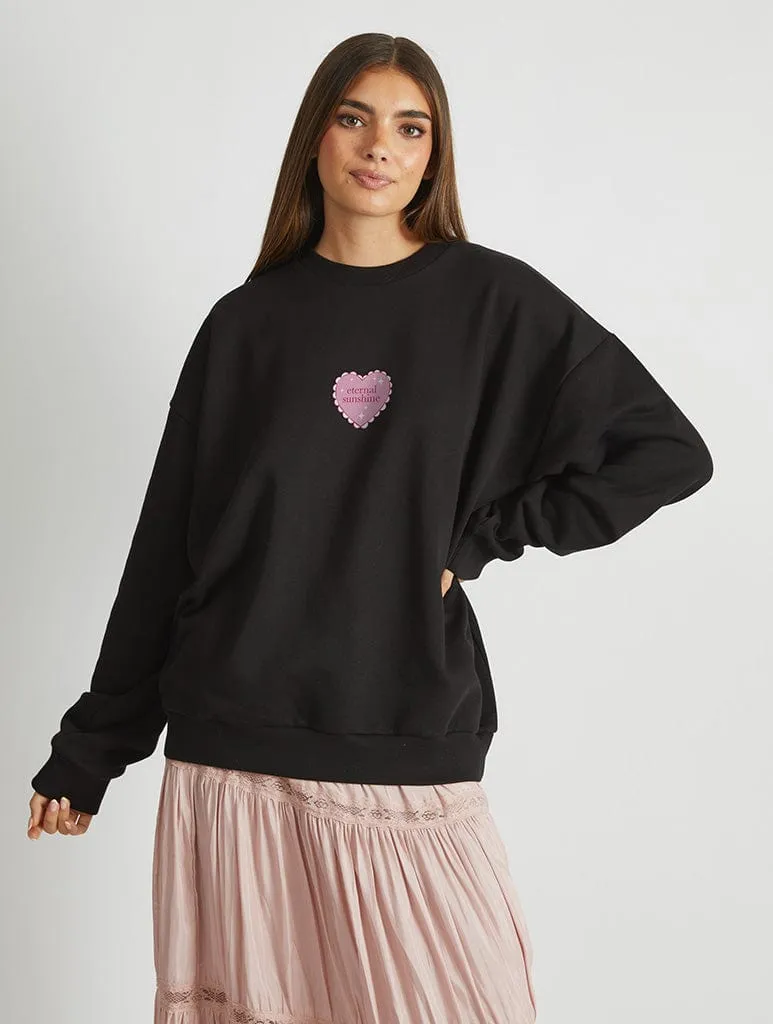 Eternal Sunshine Album Sweatshirt In Black sold by Skinnydip London product image thumbnail 2