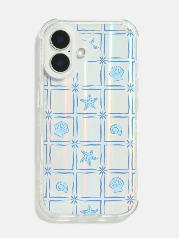 Tiled Sea Shells Shock iPhone Case sold by Skinnydip London