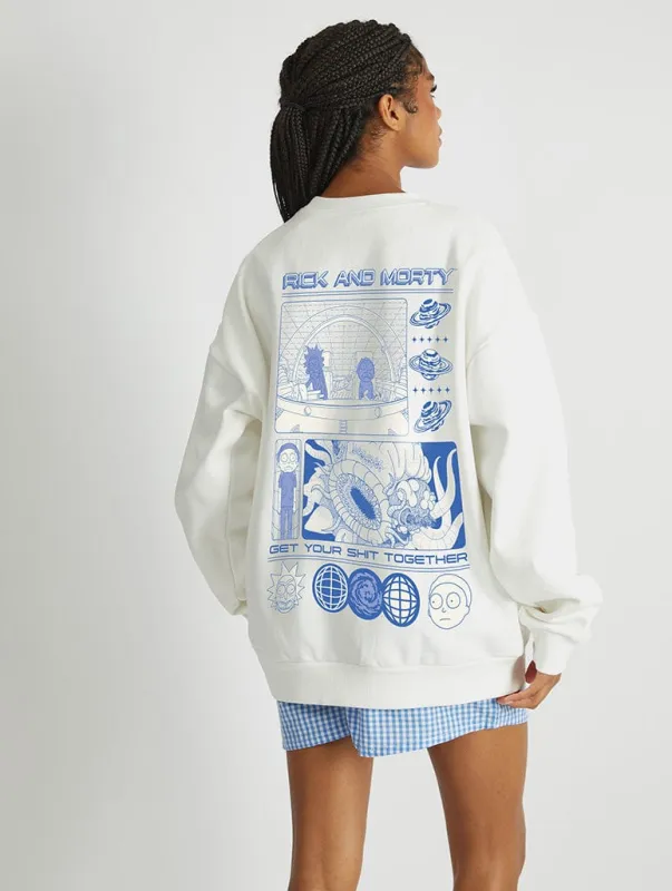 Rick And Morty x Skinnydip Poster Sweatshirt sold by Skinnydip London