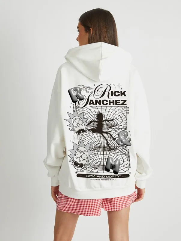 Rick And Morty x Skinnydip Rick Sanchez Futuristic Poster Hoodie sold by Skinnydip London