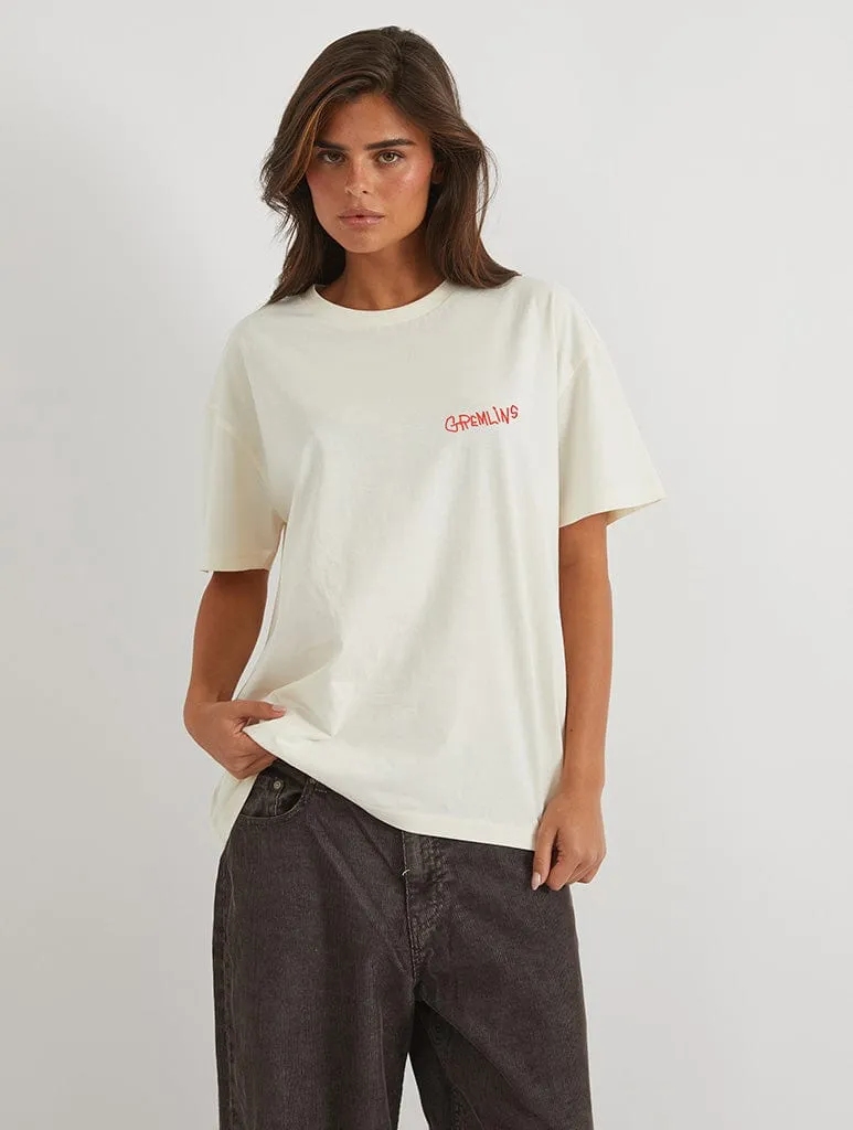 Gremlins Gizmo Poster T-Shirt In White sold by Skinnydip London product image thumbnail 2