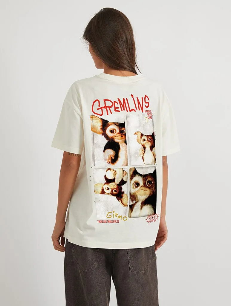 Gremlins Gizmo Poster T-Shirt In White sold by Skinnydip London