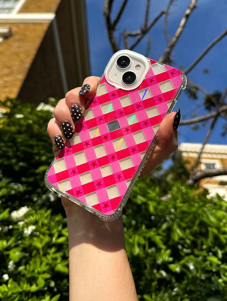 Maia Faddoul x Skinnydip Pink Check Shock iPhone Case sold by Skinnydip London product image thumbnail 2