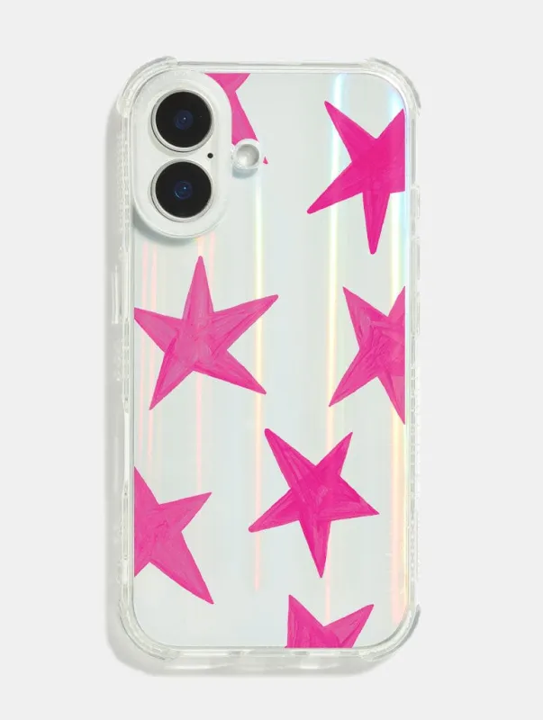 Maia Faddoul x Skinnydip Pink Stars Shock iPhone Case sold by Skinnydip London