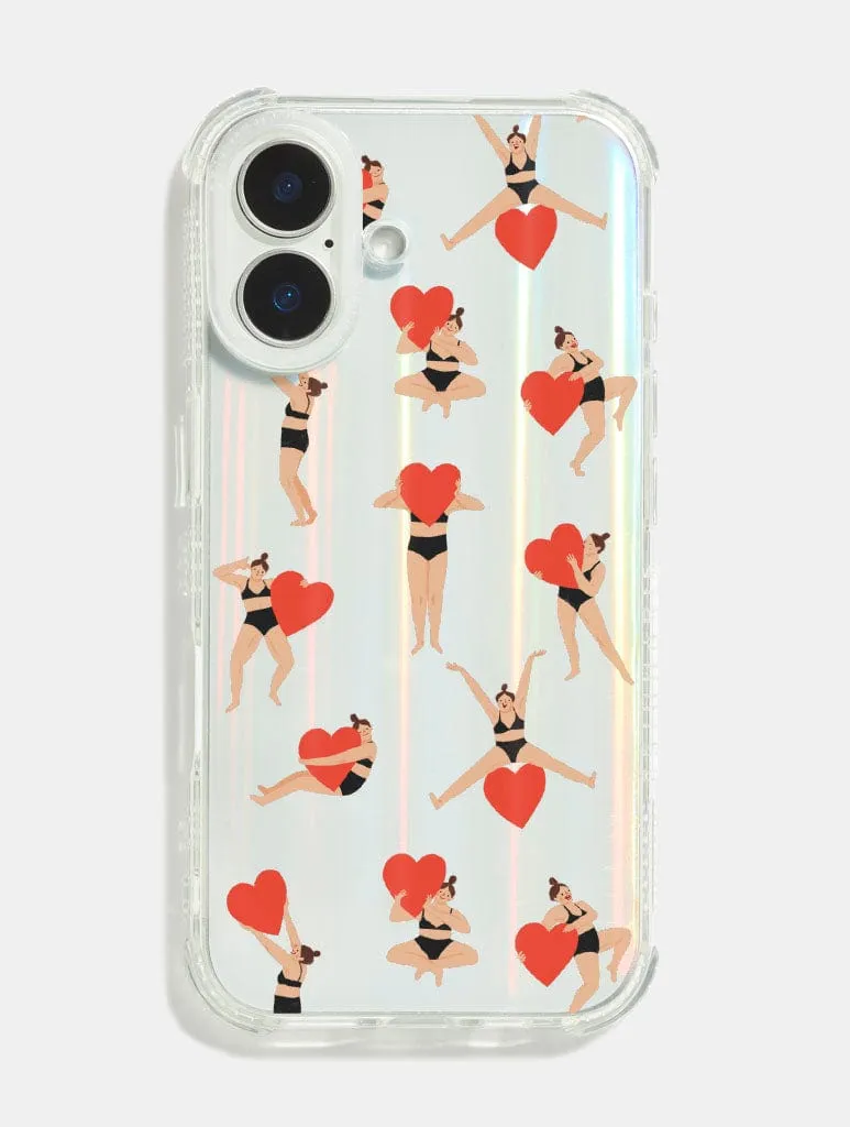 Nina Cosford x Skinnydip Heart Girl Shock iPhone Case sold by Skinnydip London