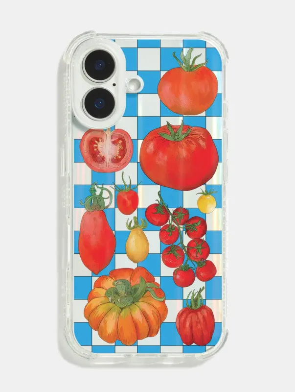 Natdraws x Skinnydip Tomato Girl Shock iPhone Case made by Skinnydip London