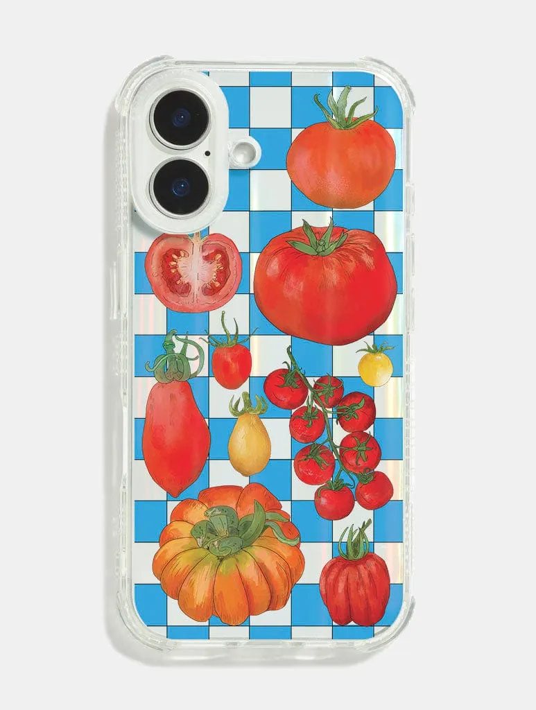 Natdraws x Skinnydip Tomato Girl Shock iPhone Case sold by Skinnydip London
