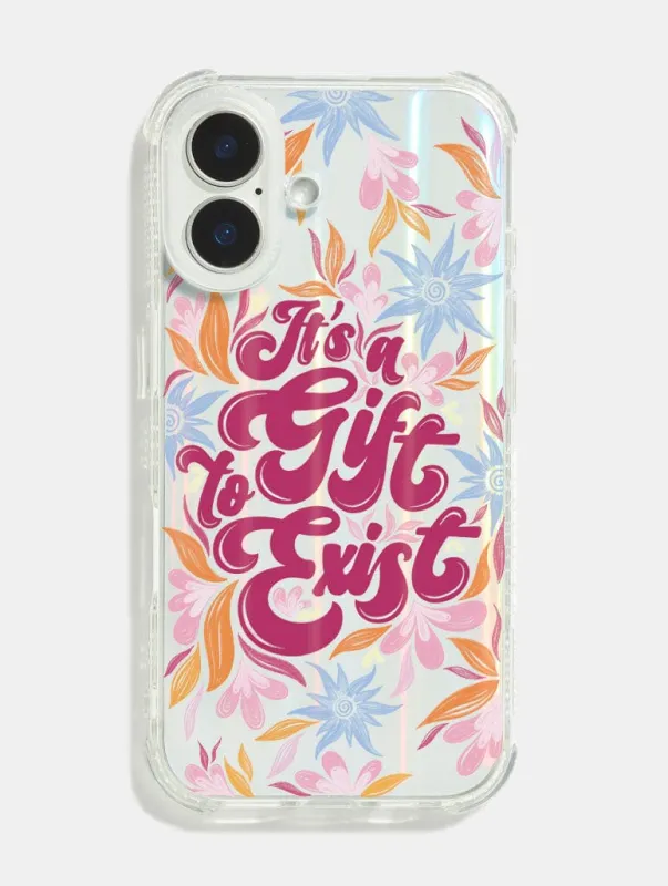 It's A Gift To Exist Shock iPhone Case sold by Skinnydip London