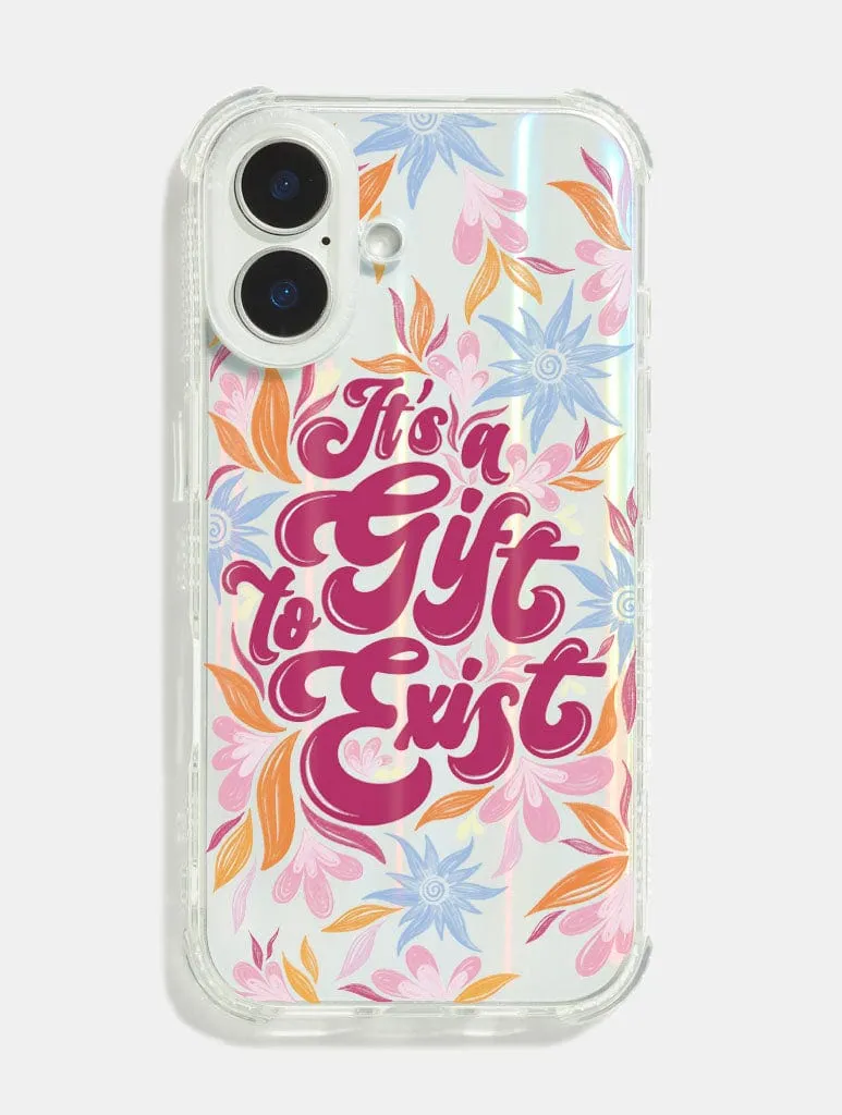 It's A Gift To Exist Shock iPhone Case sold by Skinnydip London
