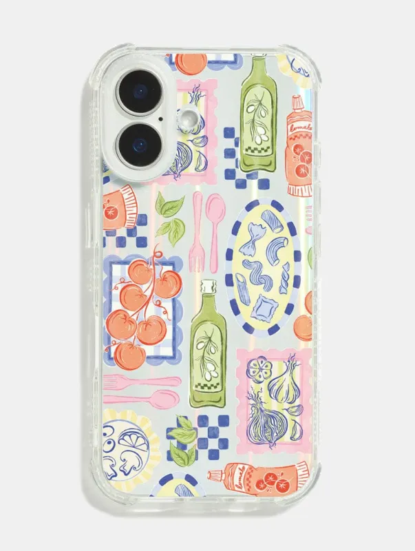 Pasta Patchwork Shock iPhone Case sold by Skinnydip London