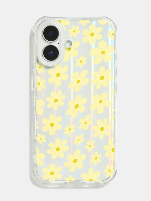 Warped Yellow Flowers Shock iPhone Case sold by Skinnydip London