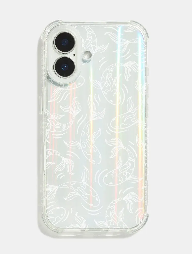 White Koi Fish Shock iPhone Case sold by Skinnydip London