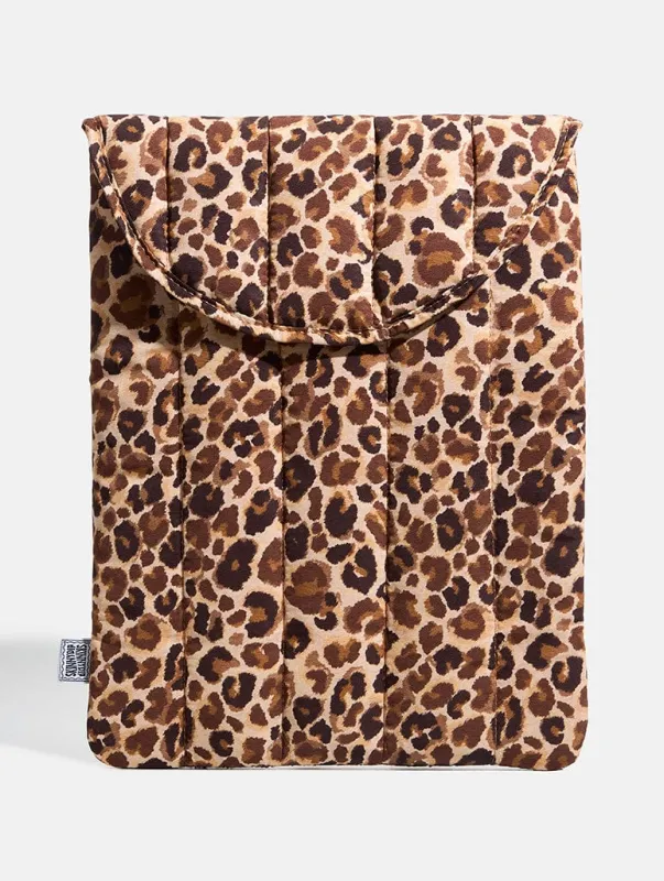 Leopard Print Laptop Sleeve sold by Skinnydip London