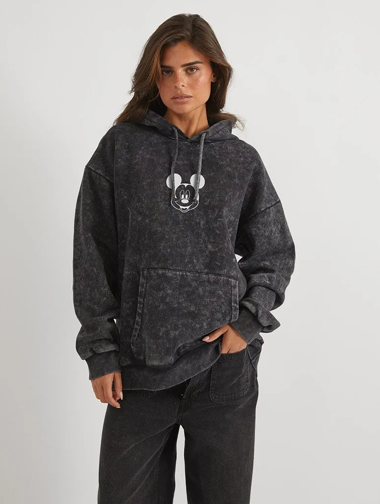 Disney Character Face Hoodie In Acid Wash sold by Skinnydip London product image thumbnail 2