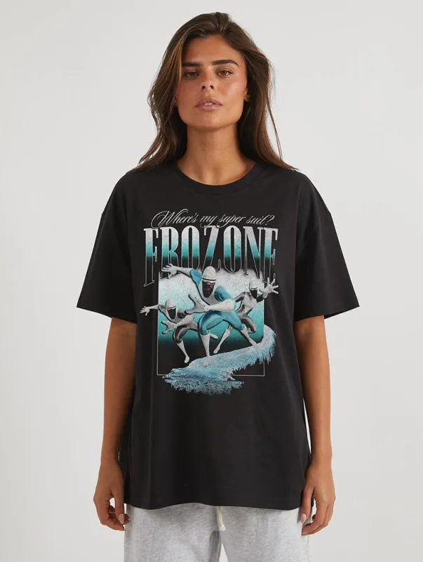 Disney The Incredibles Frozone T-Shirt In Black sold by Skinnydip London