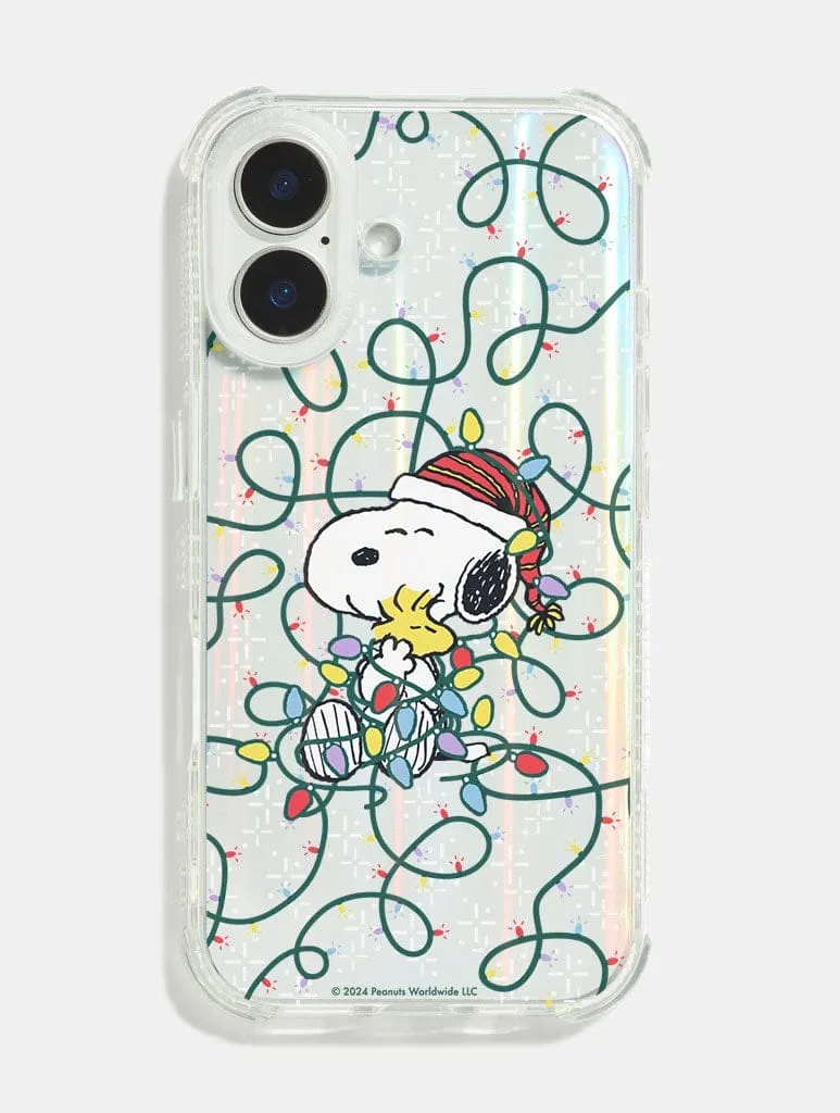 Peanuts x Skinnydip Snoopy Christmas Lights Shock iPhone Case sold by Skinnydip London