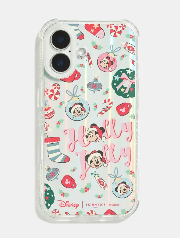 Disney Mickey And Minnie Holly Jolly Shock iPhone Case sold by Skinnydip London