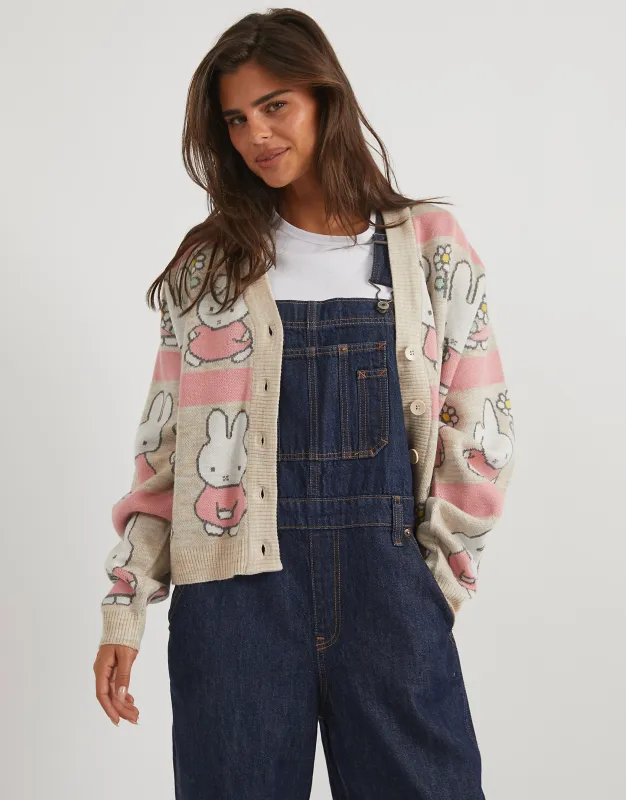 Miffy x Skinnydip Stripe Knitted Cardigan sold by Skinnydip London