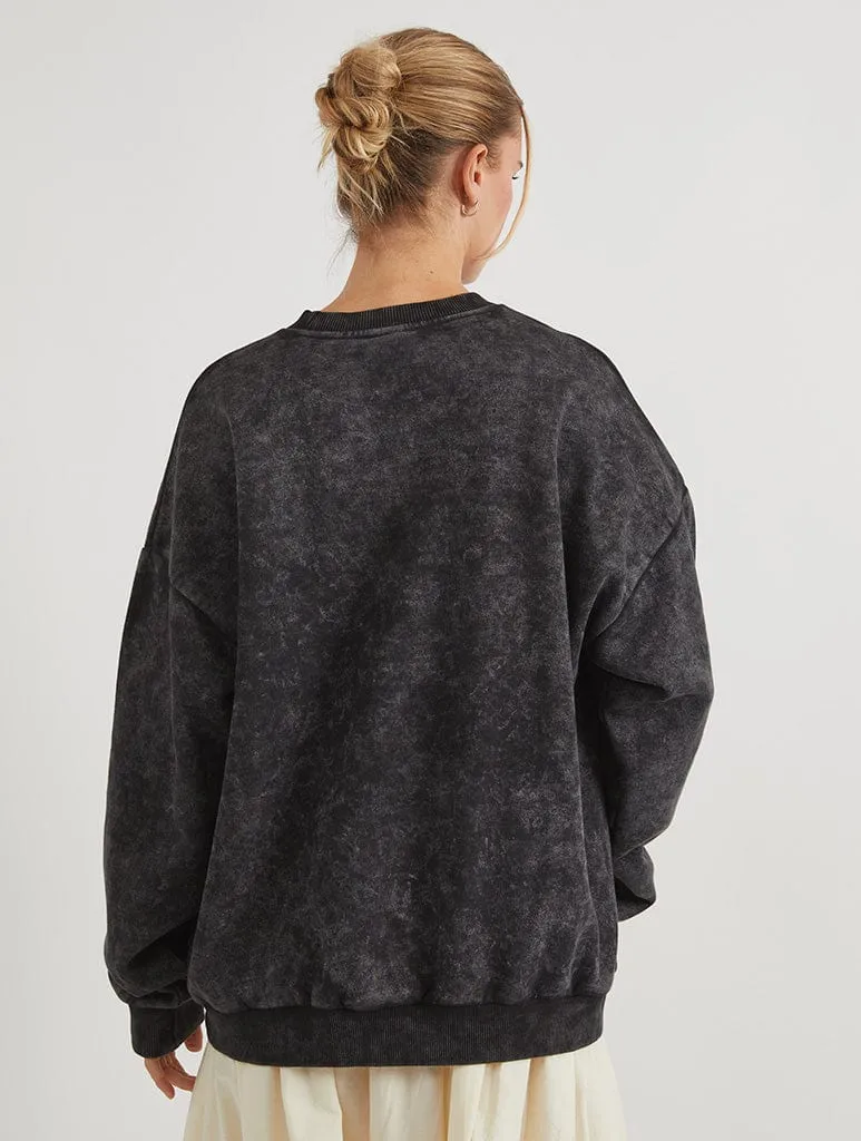 Disney Steamboat Willie Sweatshirt In Acid Wash sold by Skinnydip London product image thumbnail 2