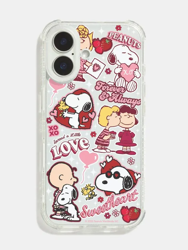 Peanuts x Skinnydip Snoopy Love Sticker Shock iPhone Case sold by Skinnydip London