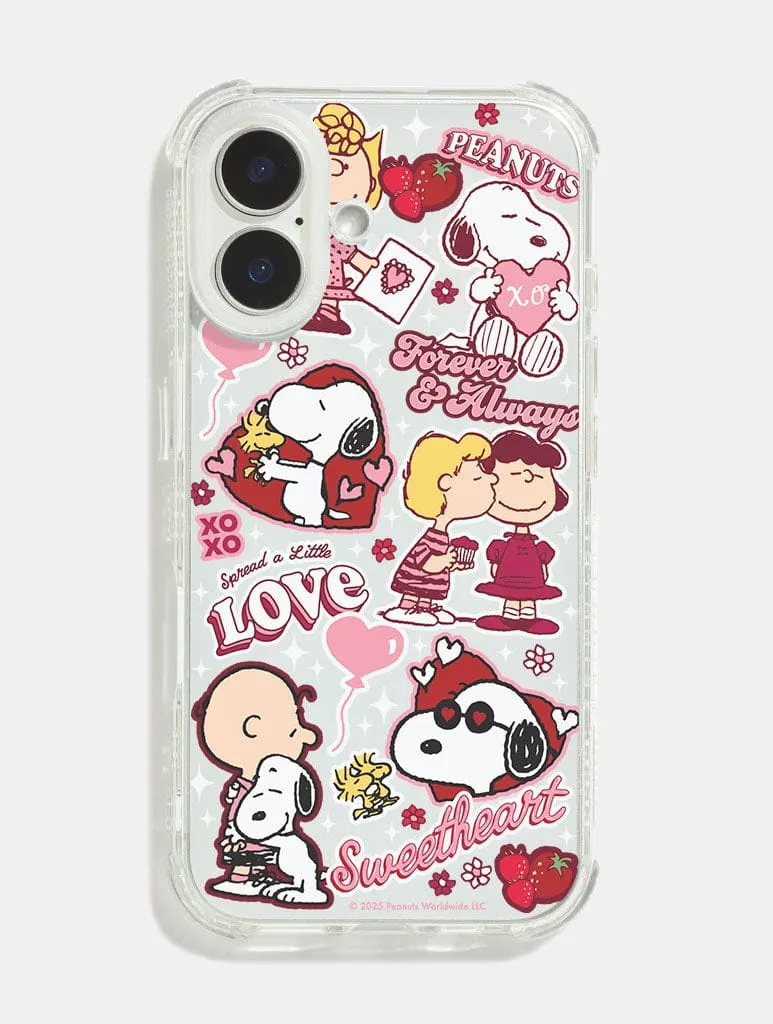 Peanuts x Skinnydip Snoopy Love Sticker Shock iPhone Case sold by Skinnydip London