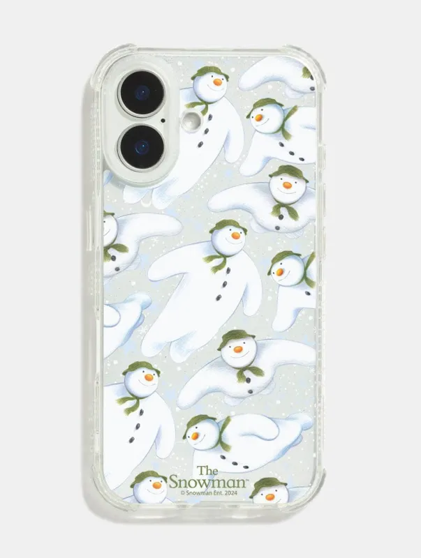The Snowman Flying Shock iPhone Case sold by Skinnydip London